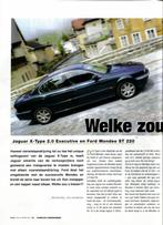 Autokampioen dubbeltest Jaguar X Type Ford Mondeo ST 220, Boeken, Ophalen of Verzenden, Gelezen