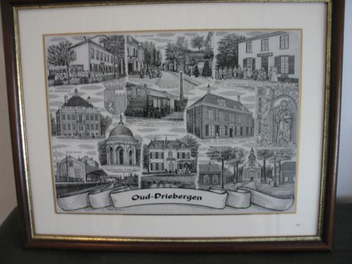 Glasgravure Oud Driebergen, Antiek en Kunst, Kunst | Etsen en Gravures, Ophalen