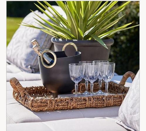 Riviera maison champagne koeler, Huis en Inrichting, Woonaccessoires | Schalen en Manden, Zo goed als nieuw, Rond, Glas, Ophalen of Verzenden