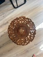 Houten bijzet-/planten tafeltje, Huis en Inrichting, Tafels | Bijzettafels, Ophalen, Minder dan 45 cm, Minder dan 55 cm, Rond