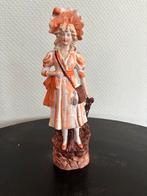 Antiek Sierbeeld Dame met Parasol, Antiek en Kunst, Ophalen