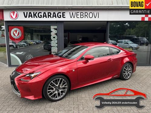 Lexus RC 300h F SPORT Line Dealer Onderhouden (bj 2016), Auto's, Lexus, Bedrijf, Te koop, RC, ABS, Achteruitrijcamera, Airbags