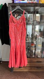 Rode jurk met glitters, Maat 38/40 (M), Galajurk, Ophalen of Verzenden, Zo goed als nieuw