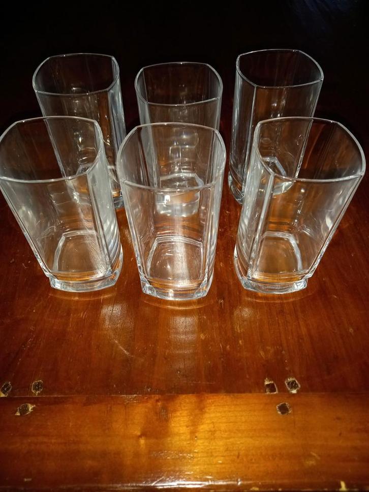 Kristallen Glazen Set (6) - Nieuwstaat, Huis en Inrichting, Keuken | Servies, Ophalen of Verzenden