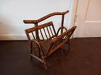 vintage boho bohemian bamboe rotan riet kranten lectuurbak, Huis en Inrichting, Verzenden