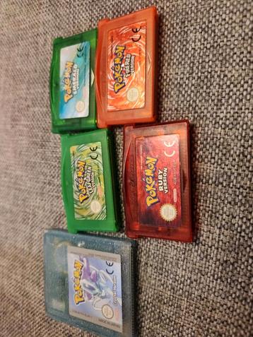 Nintendo Gameboy color & Advance pokemon spellen beschikbaar voor biedingen