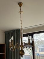 Koperen kroonluchter met 6 armen, Ophalen of Verzenden