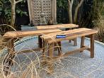 Krukje bank railway Bali sloophout driftwood old teak 80 cm, Verburgt Vintage, Nieuw, Ophalen of Verzenden, https://verburgtvintage.nl/#contact