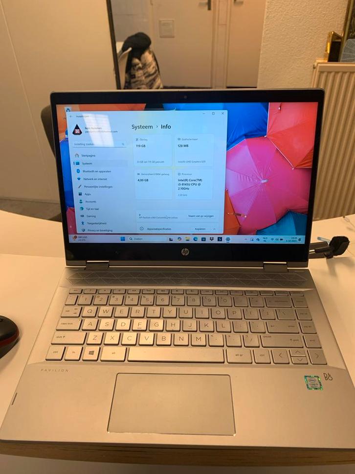 HP Pavilion x360 14 Convertible - Touchscreen Laptop, Computers en Software, Windows Laptops, Gebruikt, 14 inch, SSD, 2 tot 3 Ghz