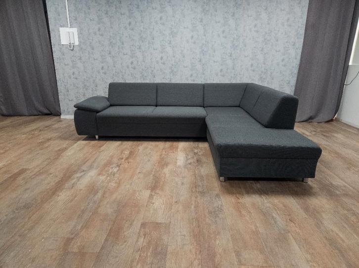 ZGAN Nette Antraciet Hoekbank | GRATIS BEZORGEN, Huis en Inrichting, Banken | Bankstellen, Zo goed als nieuw, Hoekbank, Vierpersoons of meer