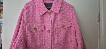 Carmakoma Vest Maat 48/50 - Zuurstok Roze Geruit beschikbaar voor biedingen