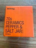 HK Living 70s Keramiek Zout & Peper Set - Nieuw!, Ophalen of Verzenden, Nieuw, Overige materialen, Los bestek