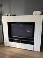 Tv meubel hoogglans wit, 25 tot 50 cm, 100 tot 150 cm, 150 tot 200 cm, Zo goed als nieuw