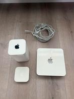 Apple time capsule 2 stuks + apple airport express, Computers en Software, Ophalen of Verzenden, Gebruikt, Router met modem, Apple