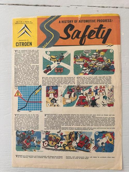 Citroen DS strip Amerika -1956, Boeken, Auto's | Folders en Tijdschriften, Gelezen, Citroën, Ophalen of Verzenden