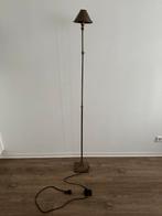 Vloerlamp koper bronze H: 175cm, met zware Voet, Huis en Inrichting, Lampen | Vloerlampen, Ophalen, Zo goed als nieuw