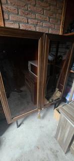 Antieke kast met glas, Huis en Inrichting, Kasten | Vitrinekasten, Ophalen