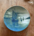 Wandbord met boten afbeelding villeroy & boch, Antiek en Kunst, Antiek | Wandborden en Tegels, Ophalen of Verzenden