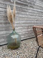 Oude grote ovalen gistfles, Huis en Inrichting, Woonaccessoires | Vazen, Ophalen, Gebruikt, 50 tot 75 cm, Glas