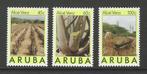 Aruba 37-39 planten aloe vera flora 1988 serie postfris, Dier of Natuur, Verzenden, Postfris