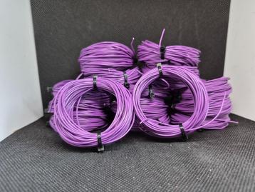 10mtr modelbouwdraad 0,14mm2; Paars (299pur10) beschikbaar voor biedingen