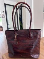 Isabel Bernard Honoré Lysanne Croco shopper Bruin, Sieraden, Tassen en Uiterlijk, Ophalen of Verzenden, Zo goed als nieuw, Bruin