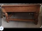 Antieke eiken bolpoot salontafel, Antiek en Kunst, Ophalen
