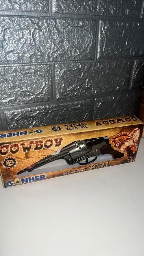Vintage Style Cowboy Toy Gun – Die-Cast Metal by Gonher, Verzamelen, Speelgoed, Nieuw, Ophalen of Verzenden
