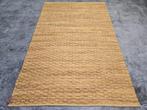 Handgeweven oosters hemp tapijt modern oker 155x240cm