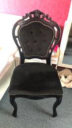 Mooie zwarte barok stoel in zeer goede staat, Antiek en Kunst, Antiek | Meubels | Stoelen en Banken, Ophalen of Verzenden