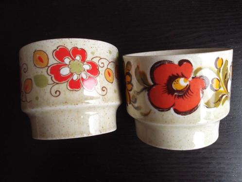 Vier gave RETRO kop en schotels van Weidmann en COLDI, Huis en Inrichting, Keuken | Servies, Zo goed als nieuw, Kop(pen) en/of Schotel(s)