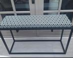 Gave zwart wit ingelegde stalen table console, Ophalen, Nieuw, 50 tot 100 cm, X