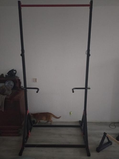 Marbo Sport stationair krachtstation met optrekstang en dip, Sport en Fitness, Fitnessmaterialen, Zo goed als nieuw, Overige typen