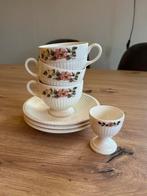 Wedgwood Briar Rose servies 3x kop en schotel, Huis en Inrichting, Keuken | Servies, Ophalen, Zo goed als nieuw, Wedgwood, Kop(pen) en/of Schotel(s)