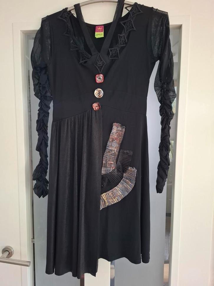 Save the Queen, XL bijzondere zwarte jurk, Kleding | Dames, Jurken, Zo goed als nieuw, Maat 46/48 (XL) of groter, Zwart, Boven de knie