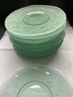 Gebaksbordjes – 12 stuks - zeegroen, Ophalen, Overige typen, Overige stijlen, Glas