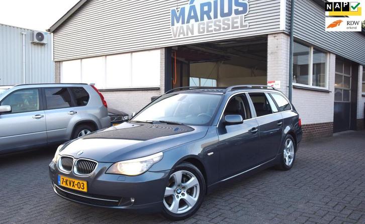 BMW 5-serie Touring 523i Executive Automaat Leer & Xenon 190, Auto's, BMW, Bedrijf, Te koop, 5-Serie, ABS, Airconditioning, Alarm