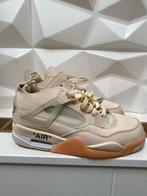 Nike Air Jordan 4 Retro Off-White Sail (maat 40), Ophalen of Verzenden, Zo goed als nieuw, Beige, Sneakers of Gympen