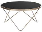 Stijlvolle salontafel MERIDIAN II in zwart en goud, Huis en Inrichting, Woonaccessoires | Krantenbakken en Lectuurbakken, Ophalen