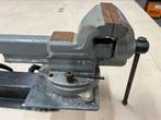 Bankschroef Samsteel 120, Doe-het-zelf en Verbouw, Gereedschap | Zaagmachines, Ophalen of Verzenden, Zo goed als nieuw, 30 tot 70 mm