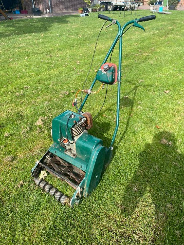 Schuurvondst kooimaaier, Tuin en Terras, Grasmaaiers, Zo goed als nieuw, 50 cm of meer, Kooimesmaaier, Ophalen