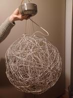 Hanglamp draadbol halogeen, Gebruikt, 50 tot 75 cm, Ophalen of Verzenden, Metaal