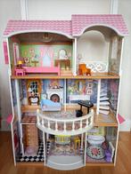 KidKraft Magnolia Mansion, houten poppenhuis, Kinderen en Baby's, Speelgoed | Poppenhuizen, Poppenhuis, Gebruikt, Ophalen