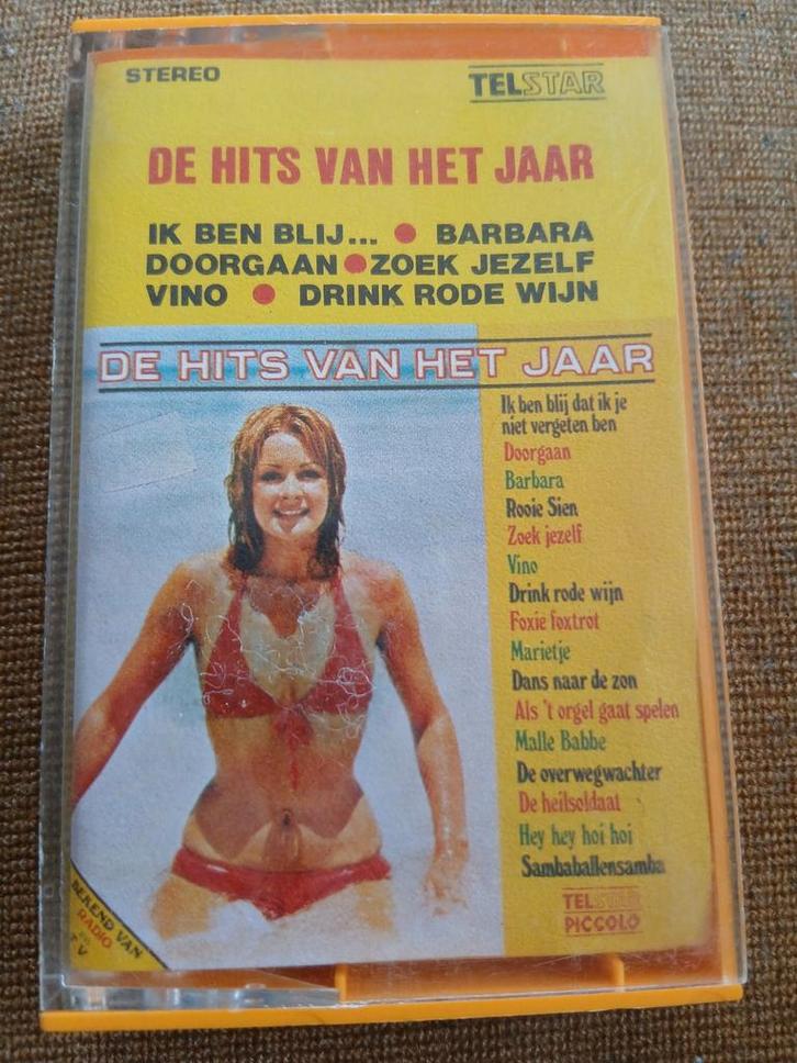 De hits van het jaar  Telstar (tmc 481)  ook nog 2 andere!!, Cd's en Dvd's, Cassettebandjes, Gebruikt, Origineel, Nederlandstalig