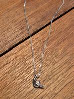 Zilveren venetiaanse ketting met hanger 50cm, Sieraden, Tassen en Uiterlijk, Kettingen, Ophalen of Verzenden, Zilver, Zilver, Met hanger