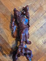 Houten beeldje oude man, Antiek en Kunst, Ophalen of Verzenden