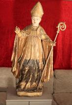 Groot 17e eeuws houten beeld van een bisschop, Antiek en Kunst, Kunst | Beelden en Houtsnijwerken, Ophalen