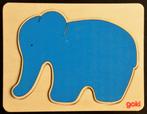 Goki houten Olifanten puzzel van klein naar groot vanaf 2jr, Kinderen en Baby's, Speelgoed | Houten speelgoed, Overige typen, Ophalen of Verzenden