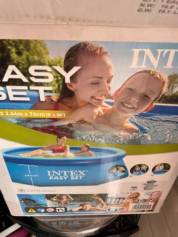 Afdekzeil voor zwembad intex easy set rond met doorsnede 244 beschikbaar voor biedingen