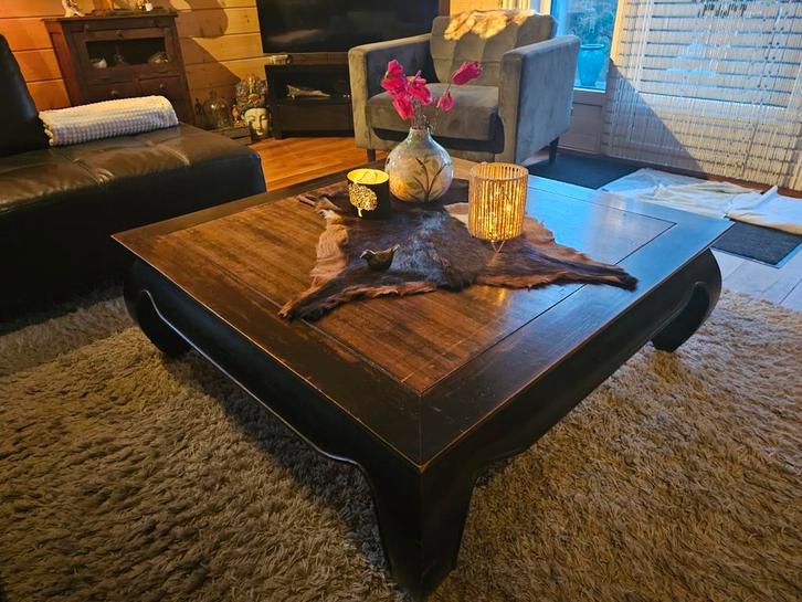 Opium Tafel Vierkant 120x120 cm, Huis en Inrichting, Tafels | Salontafels, Gebruikt, Minder dan 50 cm, 100 tot 150 cm, 100 tot 150 cm